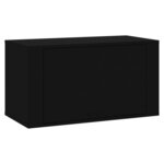 vidaXL Armoire à chaussures murale Noir 70x35x38 cm Bois d'ingénierie