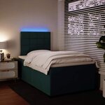 vidaXL Sommier à lattes de lit avec matelas vert foncé 120x190 cm