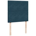 vidaXL Sommier à lattes de lit avec matelas bleu 100x200 cm