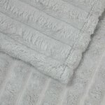 vidaXL Jeté Gris 200 x 150 cm Toison