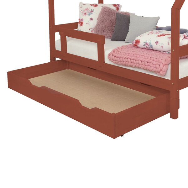 Tiroir de lit 80 x 180 BUDDY - rouge brique