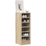 vidaXL Armoire à chaussures Chêne Sonoma 31 5x35x90 cm Bois ingénierie