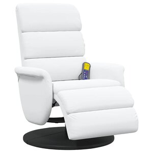 vidaXL Fauteuil inclinable Blanc 98 x 71 x 106 cm PU