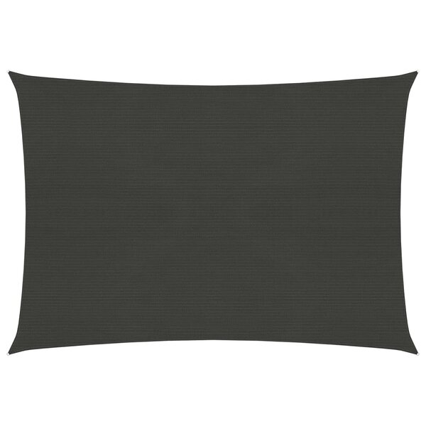 vidaXL Voile d'ombrage 160 g/m² Anthracite 5x6 m PEHD