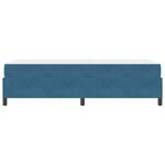 vidaXL Cadre de lit Bleu foncé et blanc 80 x 200 cm Velours