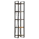 vidaXL Bibliothèque 5 niveaux 40x30x180 cm Bois de récupération massif