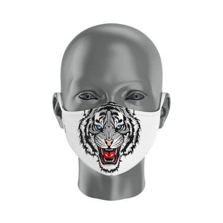 Masque Distinction Crazy Tête tigre - Masque tissu lavable 50 fois
