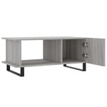 vidaXL Table basse sonoma gris 90x50x40 cm bois d'ingénierie