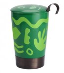 Tasse en porcelaine à double paroi avec infuseur opéra vert