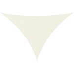 vidaXL Voile de parasol tissu oxford triangulaire 3 5x3 5x4 9 m crème