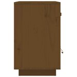 vidaXL Table de chevet Marron miel 40x34x55 cm Bois de pin solide