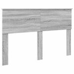 vidaXL Cadre de lit Gris Sonoma 140 x 200 cm Bois d'ingénierie
