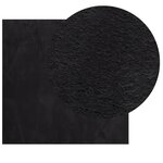 vidaXL Tapis HUARTE à poils courts doux et lavable noir 120x120 cm