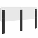 vidaXL Tête de lit Chêne noir 200 cm Bois d'ingénierie