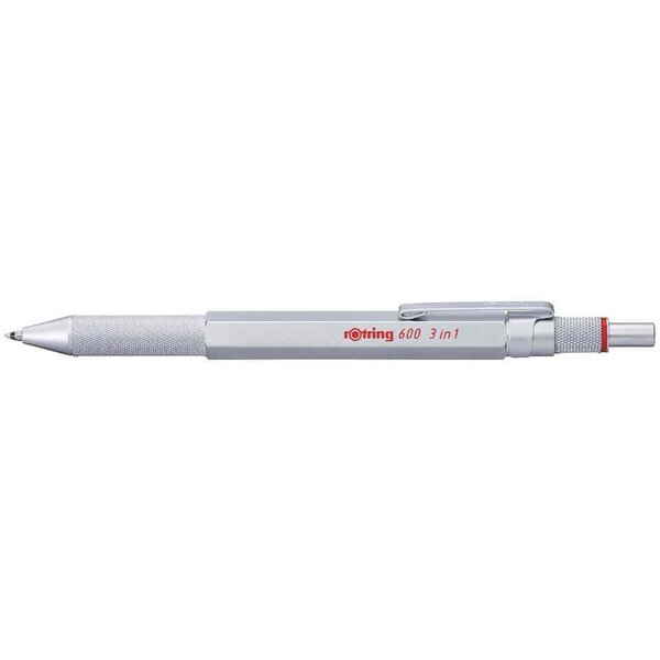 Stylo multifonction 3 en 1  argent ROTRING