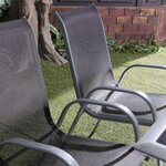 Le Grenadin : Salon de jardin table et 6 chaises en aluminium