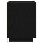 vidaXL Cabinet de chevet avec tiroir 2 Pièces Chêne noir 45 x 40 x 55 cm