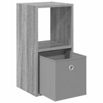vidaXL Table de chevet 2 pc Gris Sonoma 30 5 x 27 x 59 5 cm