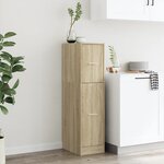 vidaXL Armoire d'apothicaire chêne sonoma 30x41x118 cm bois ingénierie