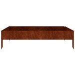 vidaXL Lit surélevé de jardin 100x100x26 cm acier corten