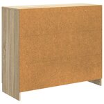 vidaXL Buffet Chêne Sonoma 89 x 34 5 x 77 cm Bois d'ingénierie
