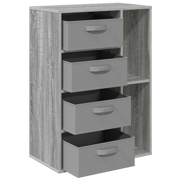 vidaXL Buffet Sonoma gris 60 x 33 5 x 84 cm