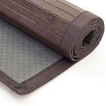 Tapis bambou 80x300 marron foncé