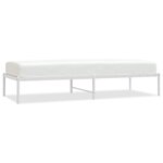 vidaXL Cadre de lit métal sans matelas blanc 75x190 cm