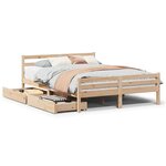 vidaXL Cadre de lit sans matelas 150x200 cm bois de pin massif