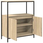 vidaXL Meuble de salle de bain et étagères chêne sonoma 76 5x35x95 cm