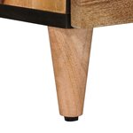 vidaXL Cabinet de chevet Naturel 50 x 33 x 62 cm Bois de mangue massif
