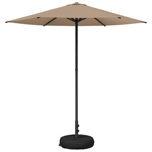 vidaXL Parasol de jardin 230 x 230 cm Polyester Rectangulaire Taupe