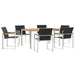 vidaXL Ensemble de salle à manger pour jardin 7 Pièces