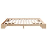 vidaXL Cadre de lit Pin massif 207 x 187 x 17 cm Bois massif en pin