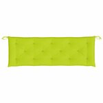 vidaXL Coussin de banc de jardin vert brillant 150x50x7cm tissu oxford