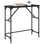 vidaXL Table console Chêne noir 75 x 32 x 75 cm Bois d'ingénierie