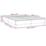vidaXL Cadre de lit Bleu 160x200 cm Tissu