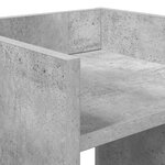 vidaXL Support de Plante Gris béton 30 x 30 x 60 cm Bois d'ingénierie