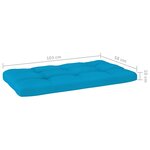 vidaXL Salon de jardin palette 6 Pièces et coussins Pin imprégné de blanc