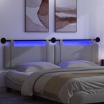 vidaXL Tête de lit suspendue Gris clair Tissu