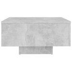 vidaXL Table basse gris béton 60x60x31 5 cm bois d'ingénierie
