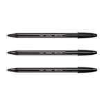 Stylo Bille Cristal Exact Pointe Ultra Fine Noir x 3 BIC