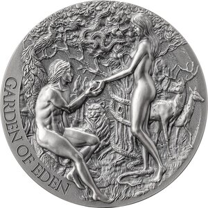 Pièce de monnaie en Argent 2000 Francs g 62.2 (2 oz) Millésime 2023 Bible Stories GARDEN OF EDEN
