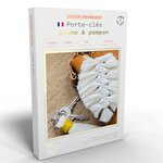 Coffret Macramé - 2 Porte-clés Plume & Pompon