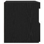 Meubles de chevet vidaXL avec lumières LED 2 Pièces Chêne noir 50x40x45 cm