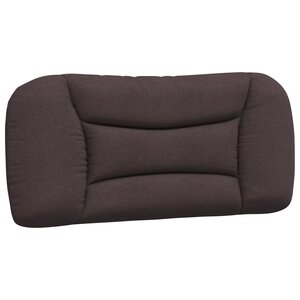 vidaXL Coussin de tête de lit Hvar marron foncé 90 cm tissu