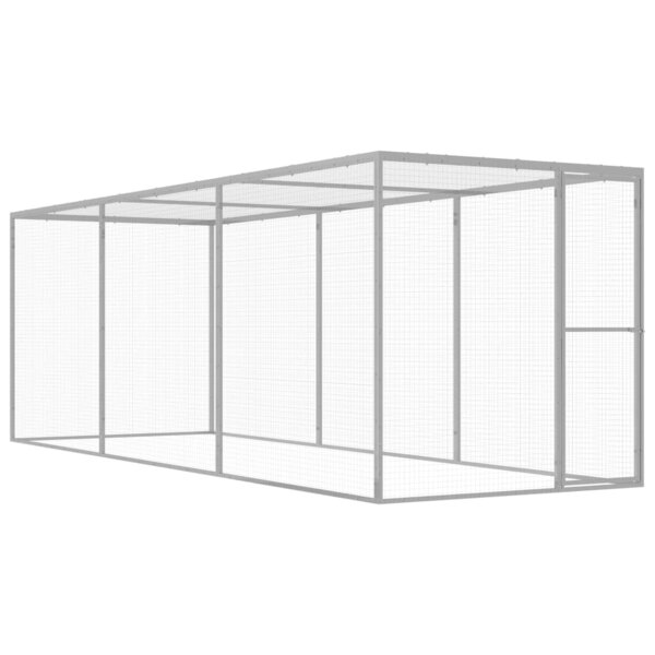 vidaXL Cage pour chat 4,5x1,5x1,5 m Acier galvanisé