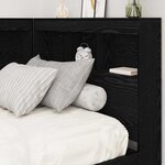 vidaXL Tête de lit de rangement Chêne noir 80 cm Bois d'ingénierie