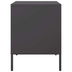 vidaXL Table de chevet noir 36x39x50 5 cm acier