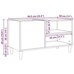 vidaXL Armoire à disques vieux bois 84 5x38x48 cm bois d'ingénierie